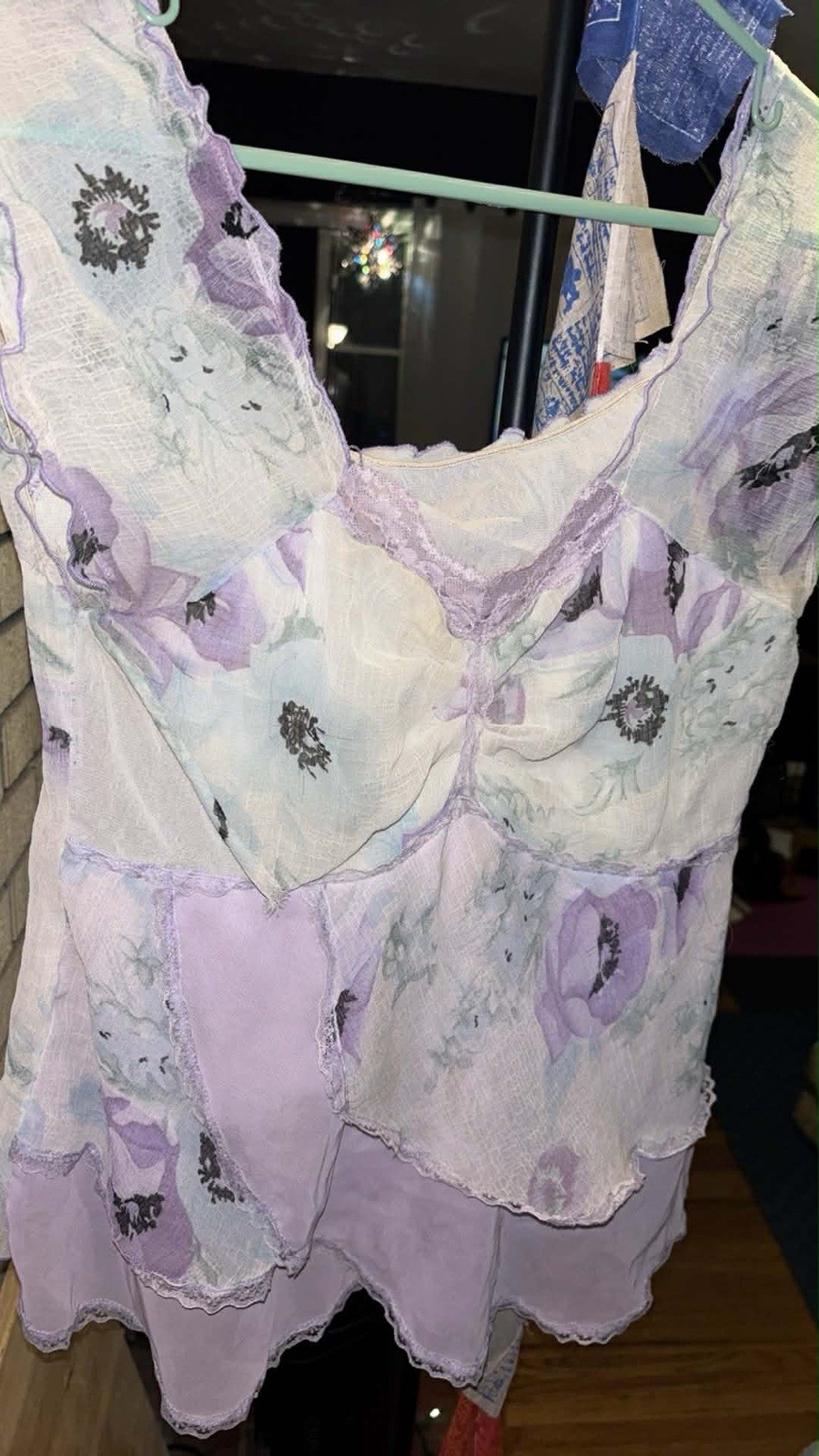 Large/Medium Multicolor Lavender Blouse - image 3