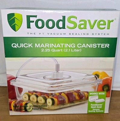 FoodSaver Vacuum Quick Marinating Canister 2.25 Quart (2.1 Liter) T02-0050-015