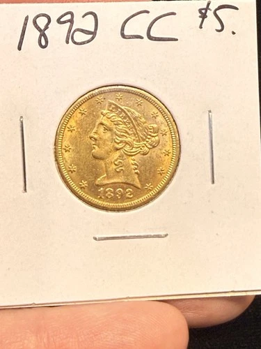 1892-CC Liberty Half Eagle — photo from the most recent tracked eBay sale