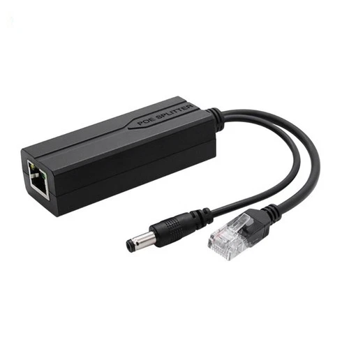 48V To 12V Isolated POE Splitter DC5.5x2.1mm to POE Adapter For Multiple Devices