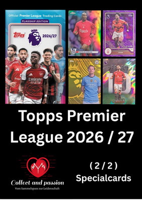 Topps Premier League 2026/27 - Parallel - Nummern - BM, BB, RTN, CC, PT, GL, OF,