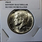 SILVER  UNCIRCULATED 1964-D SILVER KENNEDY HALF DOLLAR