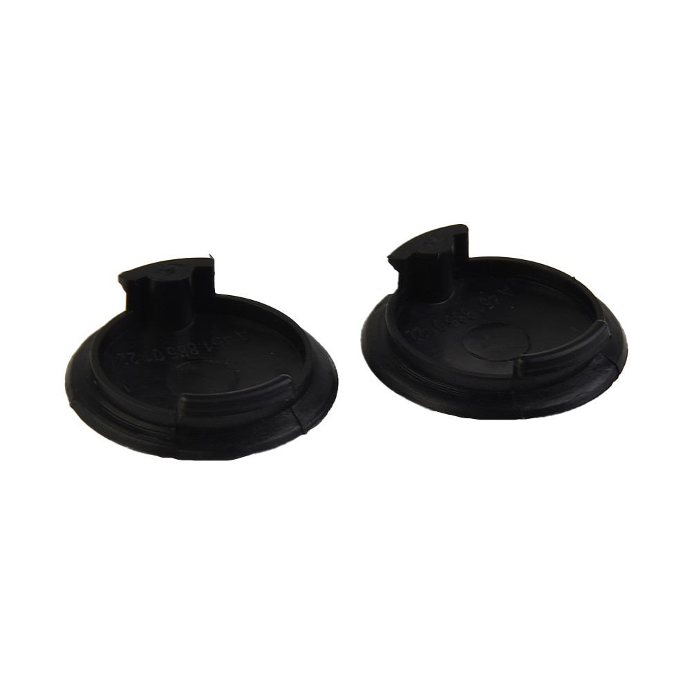 Black Bumper Inserts Tow Hook Covers Exterior Accessories