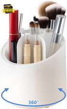 360  Rotate Makeup Brush Holder Organizer, Makeup Organizers Countertop, Dustpro