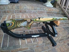 SAVAGE AXIS L/A SATIN WOODLAND PACHMAYR PAD / STUDS/TRIGGER GUARD FREE SHIP 444