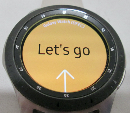 Samsung Galaxy Watch 46mm Stainless Steel SM-R800 - Beige Band - Picture 3 of 5