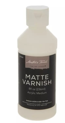 Master's Touch Matte Varnish 8 fl oz New
