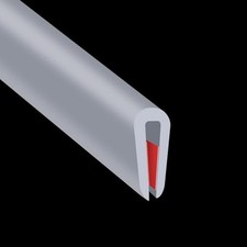 Rubber Edge Trim, Flexible Edge Trim for Sharp Edge, 1/16" U Channel Edge Pro...