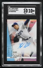 2017 Topps Finest Auto Blake Snell #FA-BS SGC 10 GEM Auto 1b9
