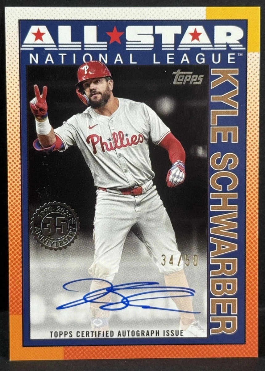 バ*ダ様 Kyle Schwarber 99枚限定　直筆サイン　MLB auto Kyle Schwarber Signed Phillies Black Baseball | Pre-sale Opportunity
