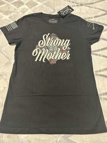 Neu mit Etikett Grunt Style Damen-T-Shirt schwarz stark wie eine Mutter