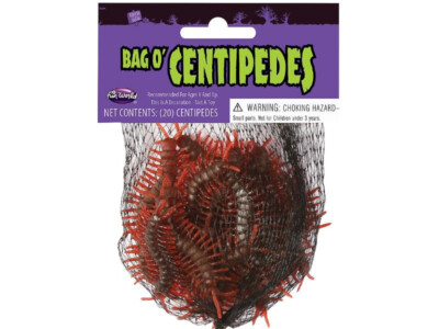 Bag Of Centipedes Halloween Haunted House Bugs Horror Snakes Worms Creatures New