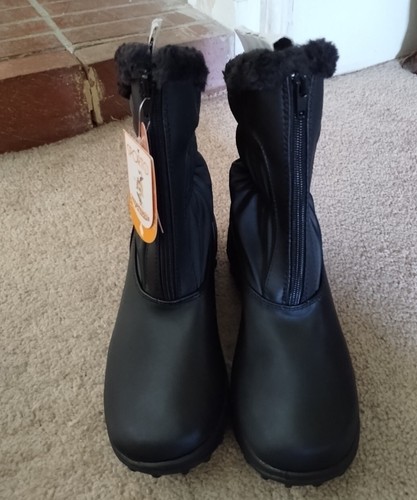 Sporto Sally Black Mid Calf Faux Fur Boots Women’s 6.5 W - Picture 2 of 11
