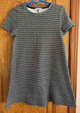 Zara Woman Small Black/White Short Sleeve Shirt Mini  Fall Winter Collection