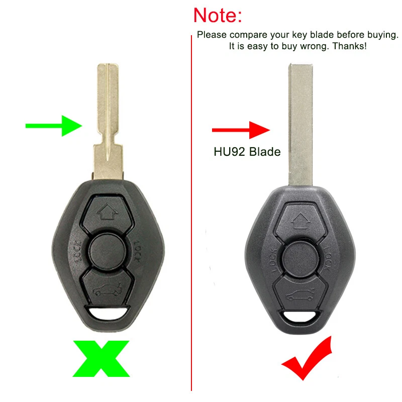 2 para BMW X3 Z4 2003 2004 2005 2006 2007 2008 mando a distancia sin llave coche llavero LX8FZV Foto 2 de 4