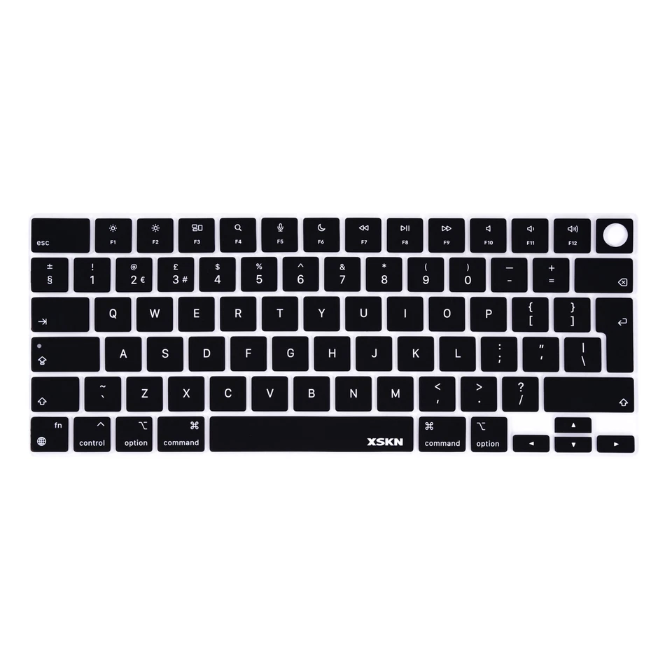 XSKN Silicone Keyboard Cover for 2022+ Macbook Air 13.6/15.3 M2 M3 M4 EU Version - Image 2 of 4