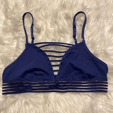 Victorias Secret PINK Sports Bra Small Blue Ultimate Lightly Lined Wireless
