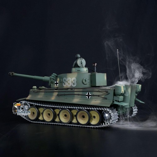 1:16 Henglong 7.0 German Tiger I RTR IR BB RC Tank 3818 S33 Metal Tracks Gearbox - Picture 13 of 17