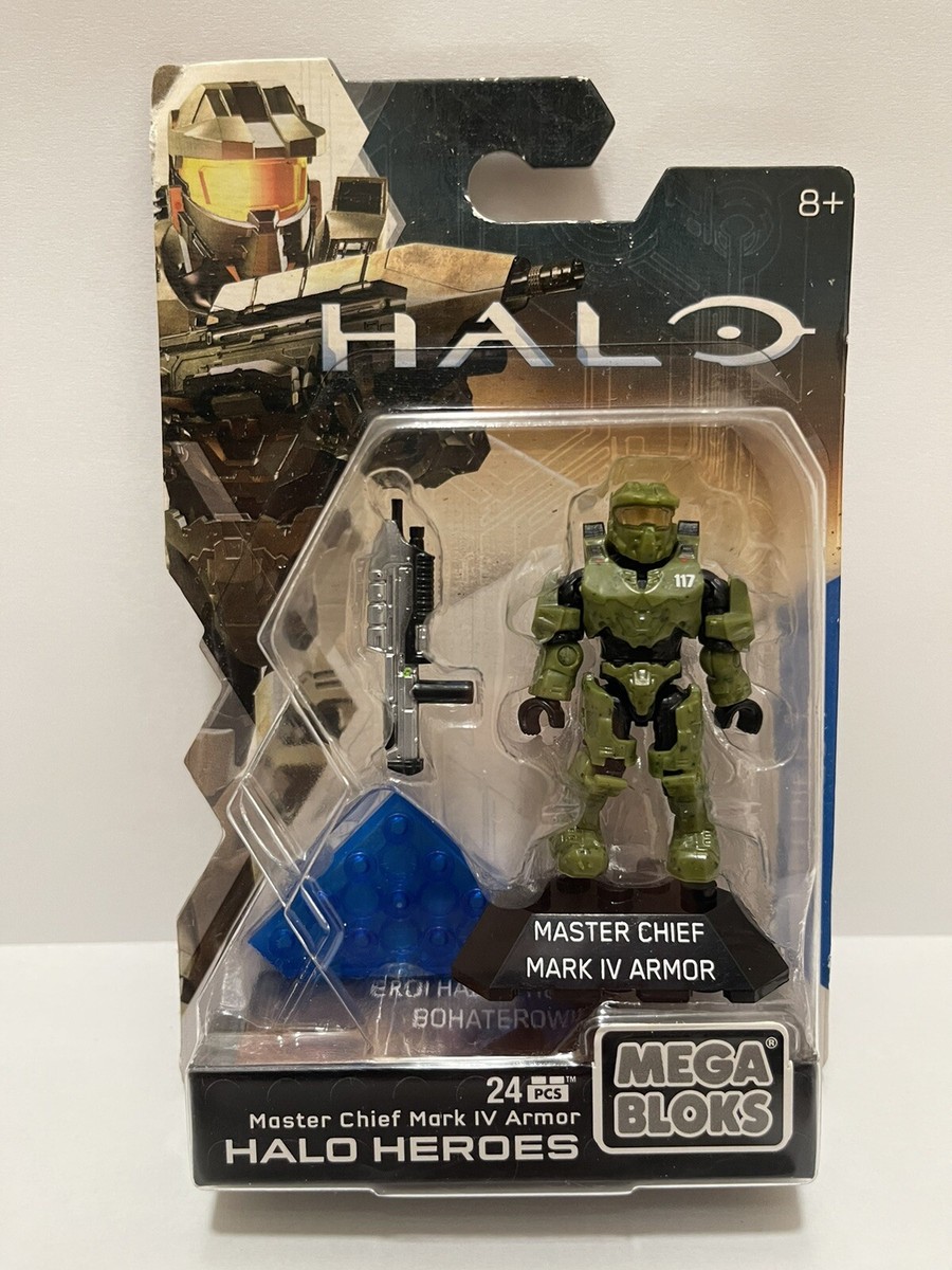 Rare Mega Bloks Halo Heroes Master Chief Mark IV Armor Series
