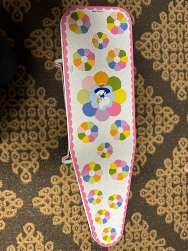 Ohio Art Hollie Hobbie Girl Vintage Ironing Board Child Tin Pink Antique 15”