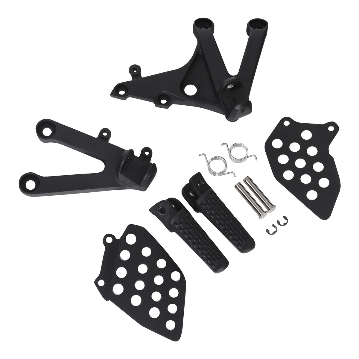 Black Front Rider Foot Pegs Bracket Fit For Honda Cbr600Rr Rr 2007 200 – Moto Life Products
