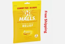 Halls Relief Honey Lemon Cough Drops Value Pack (80 Ct.)