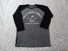 Walt Disney World 1971, Authentic Original, Med, 3/4 Sleeve Tee, Mickey Mouse