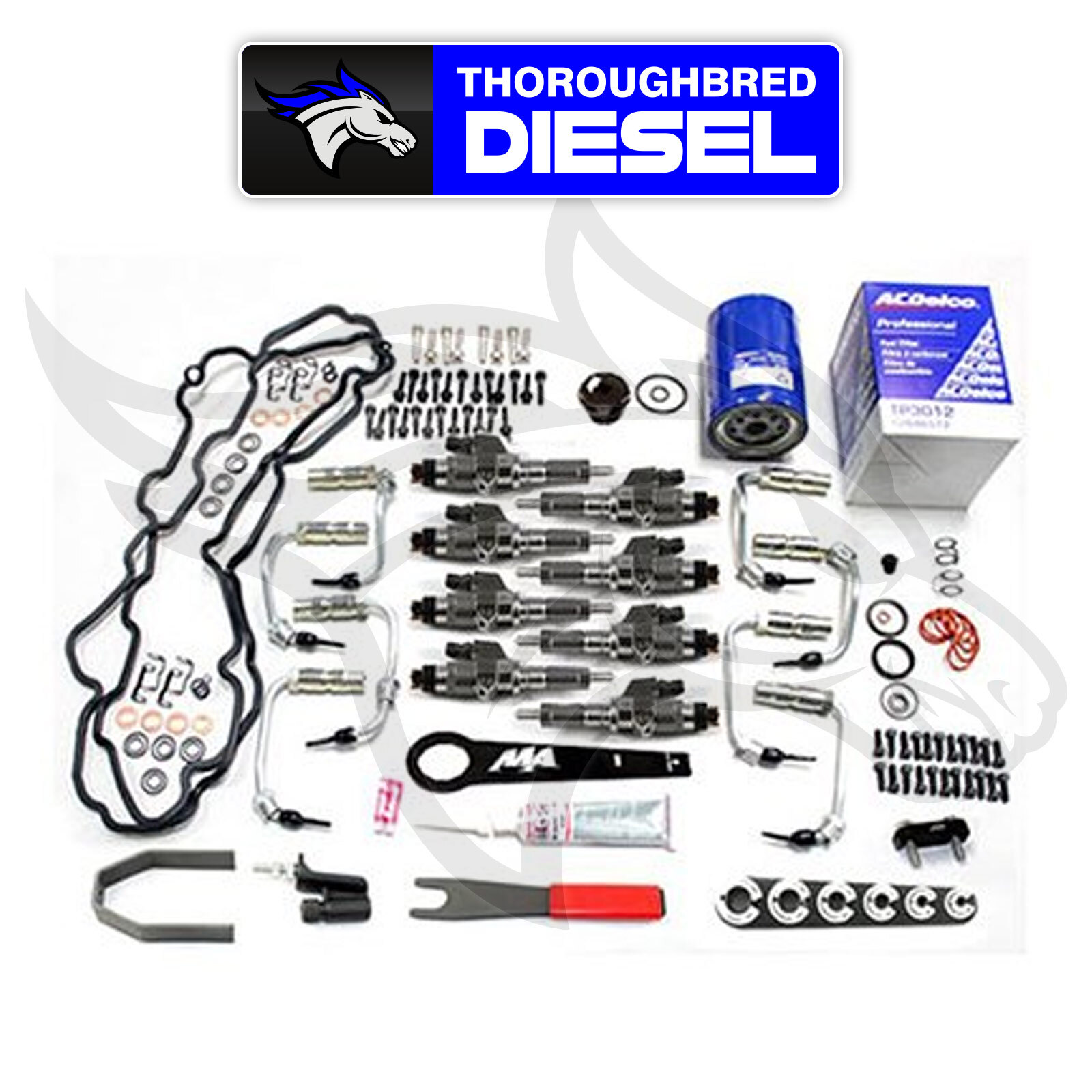 Merchant Automotive Fuel Injectors (Qty 8) Deluxe Kit For 0104 GM Duramax LB7 eBay