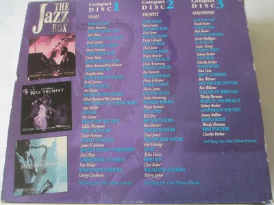 jazz box 3 cd collection piano trumpet saxophone | eBay