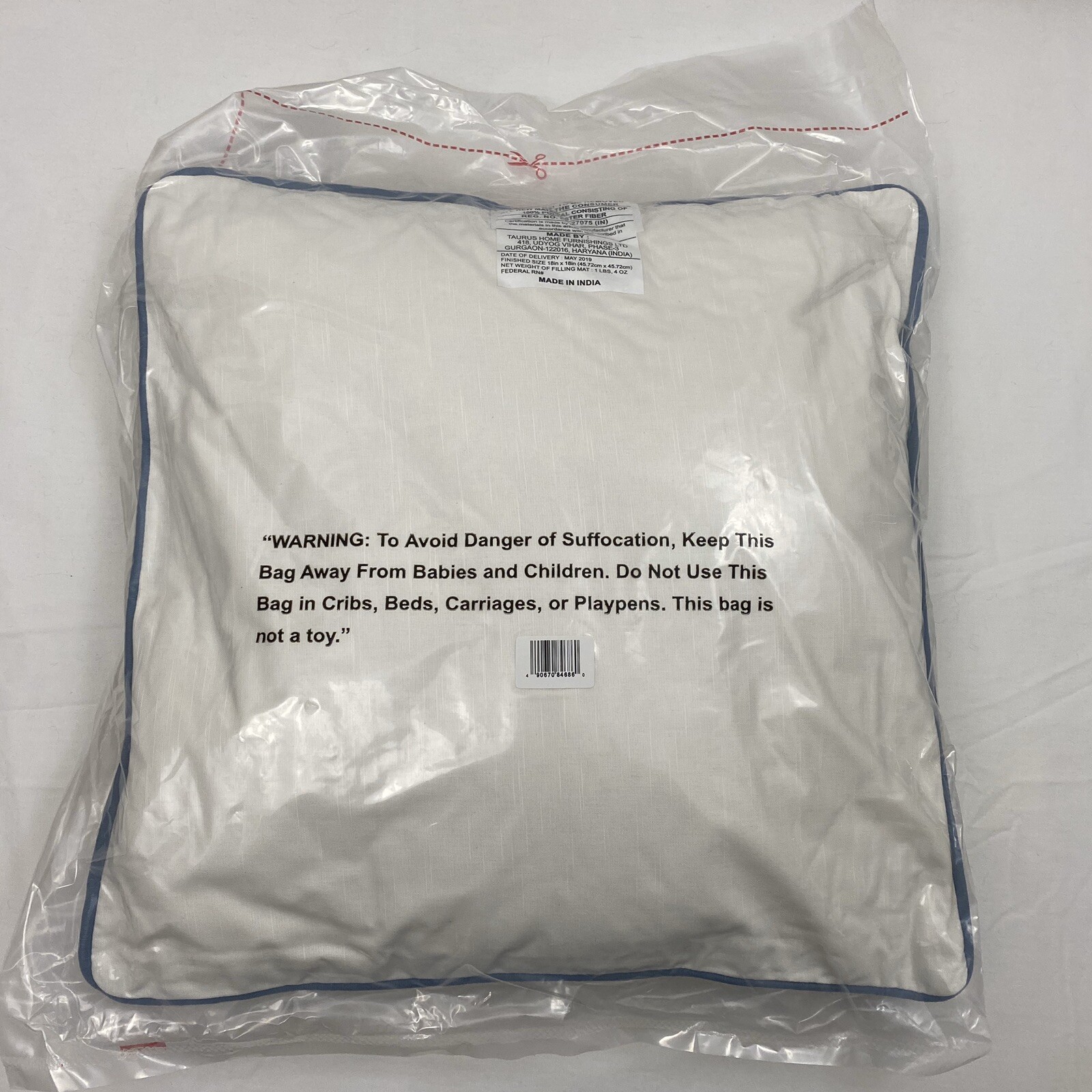 Threshold Watercolor Floral Throw Pillow Square 18in x 18in New Factory Sealed