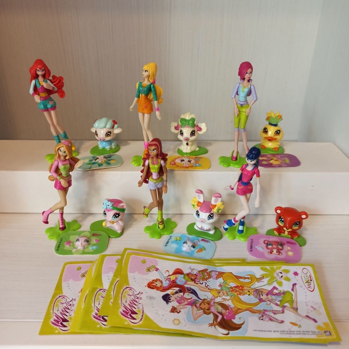 Winx Club Love & Pet 2010, Kinder Surprise Full set DE103 - DE108
