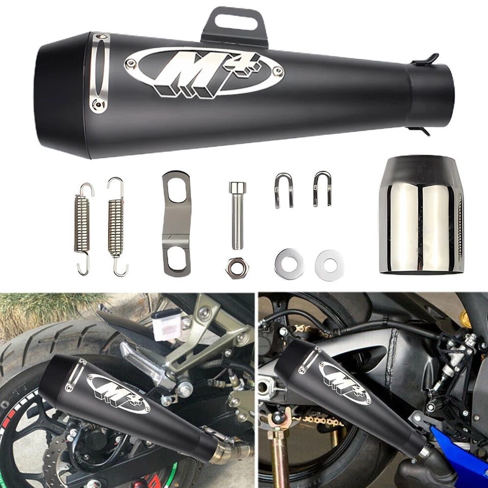 Tubo silenciador de escape para motocicleta M4 DB Killer escape deslizable para Suzuki Yamaha Foto 4 de 4