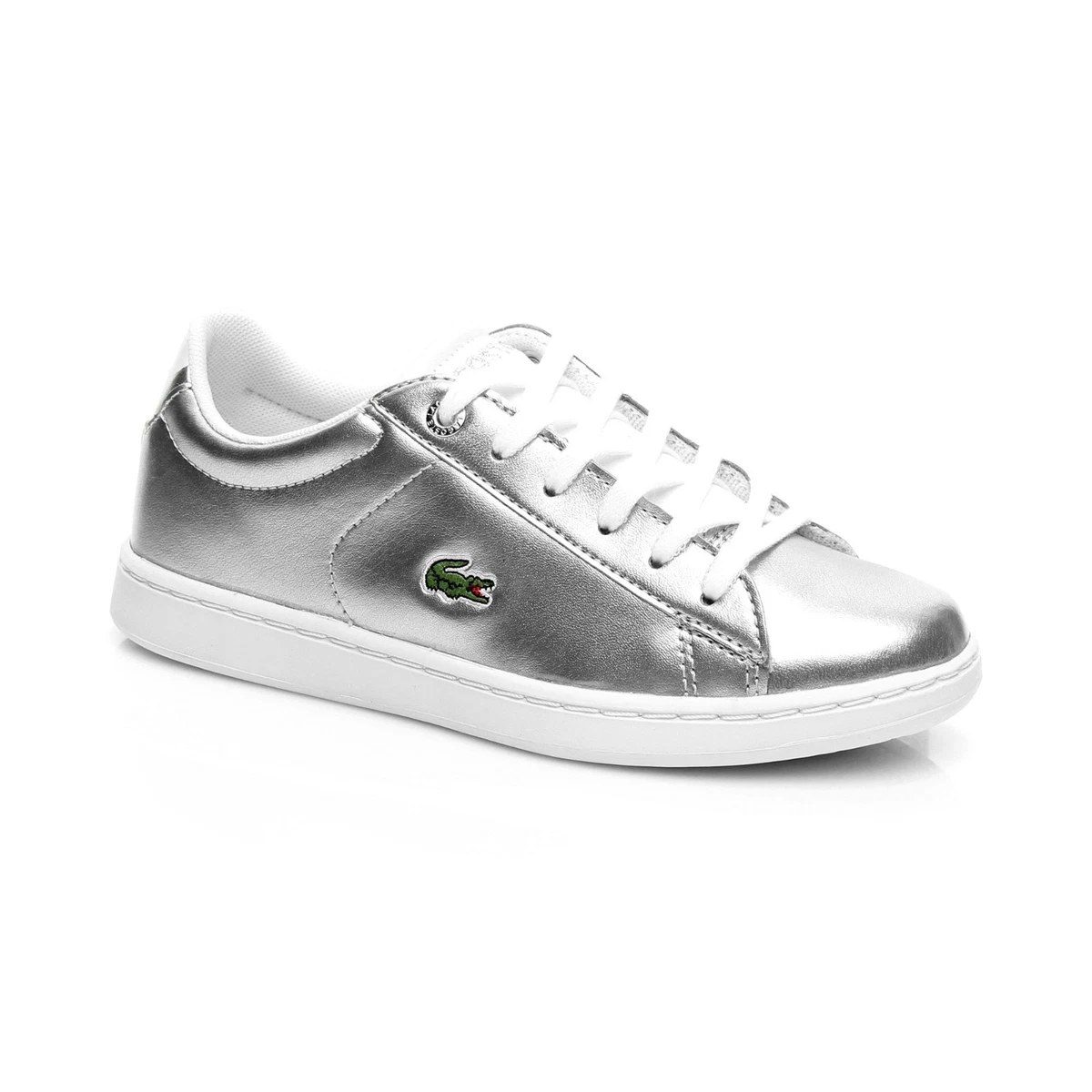 lacoste carnaby evo 318 2 spm leather trainers kids girls 7-36spc000219L | eBay