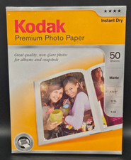 NEW Kodak Premium Photo Paper 8.5"x11" Instant Dry 50 Sheets Matte 9Mil
