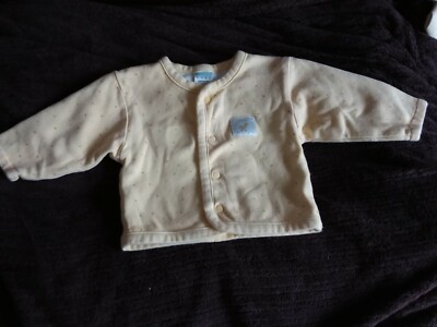 NEU OHNE ETIKETT - KOOSHIES - NEUGEBORENES BABY ZITRONENMUSTER GEFÜTTERTE JACKE - ALTER 0-3 MONATE