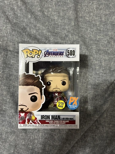 Funko Pop! Vinyl: Marvel - Iron Man (I Am Iron Man) (Metallic) (Glows in the...