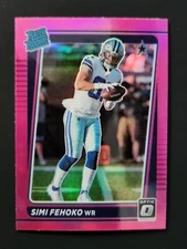 2021 Donruss Optic Rated Rookie Pink Holo Prizm Simi Fehoko RC #242 Dallas
