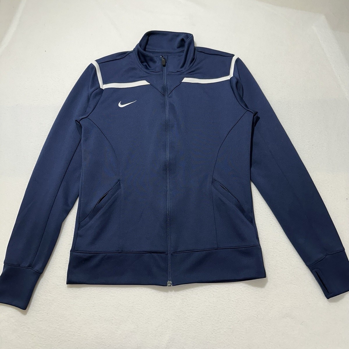 Nike Dri Fit Women's Medium Team Avenger Warm Up Jacket Full Zip