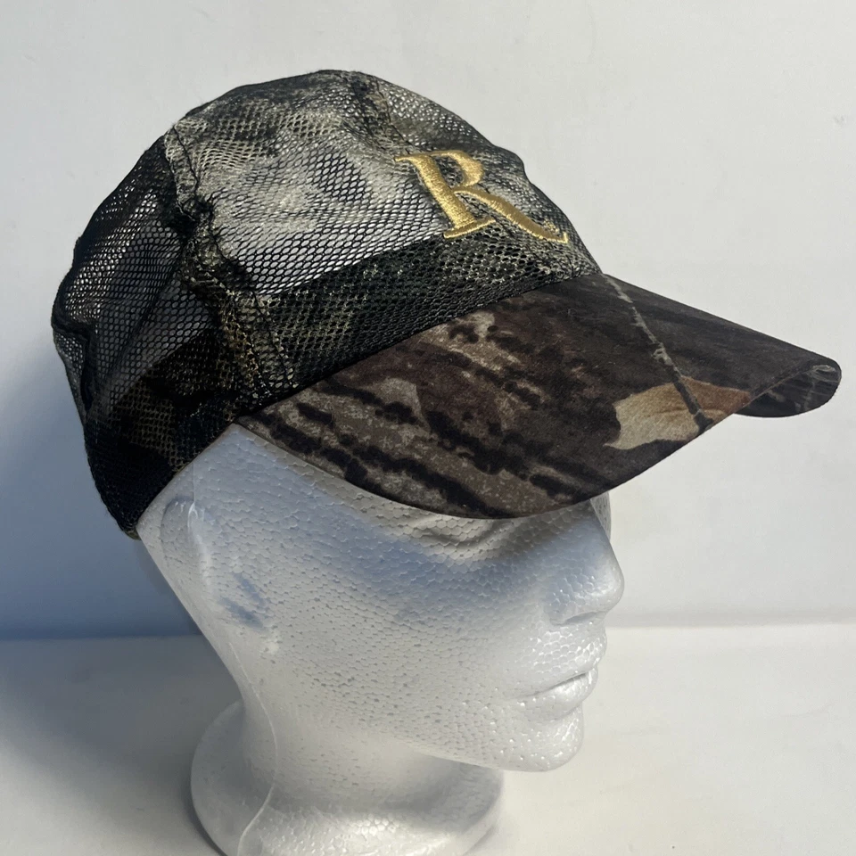Vintage Remington Camo Embroidered Mesh Adjustable Strapback Hat Cap Hunting - Image 2 of 4