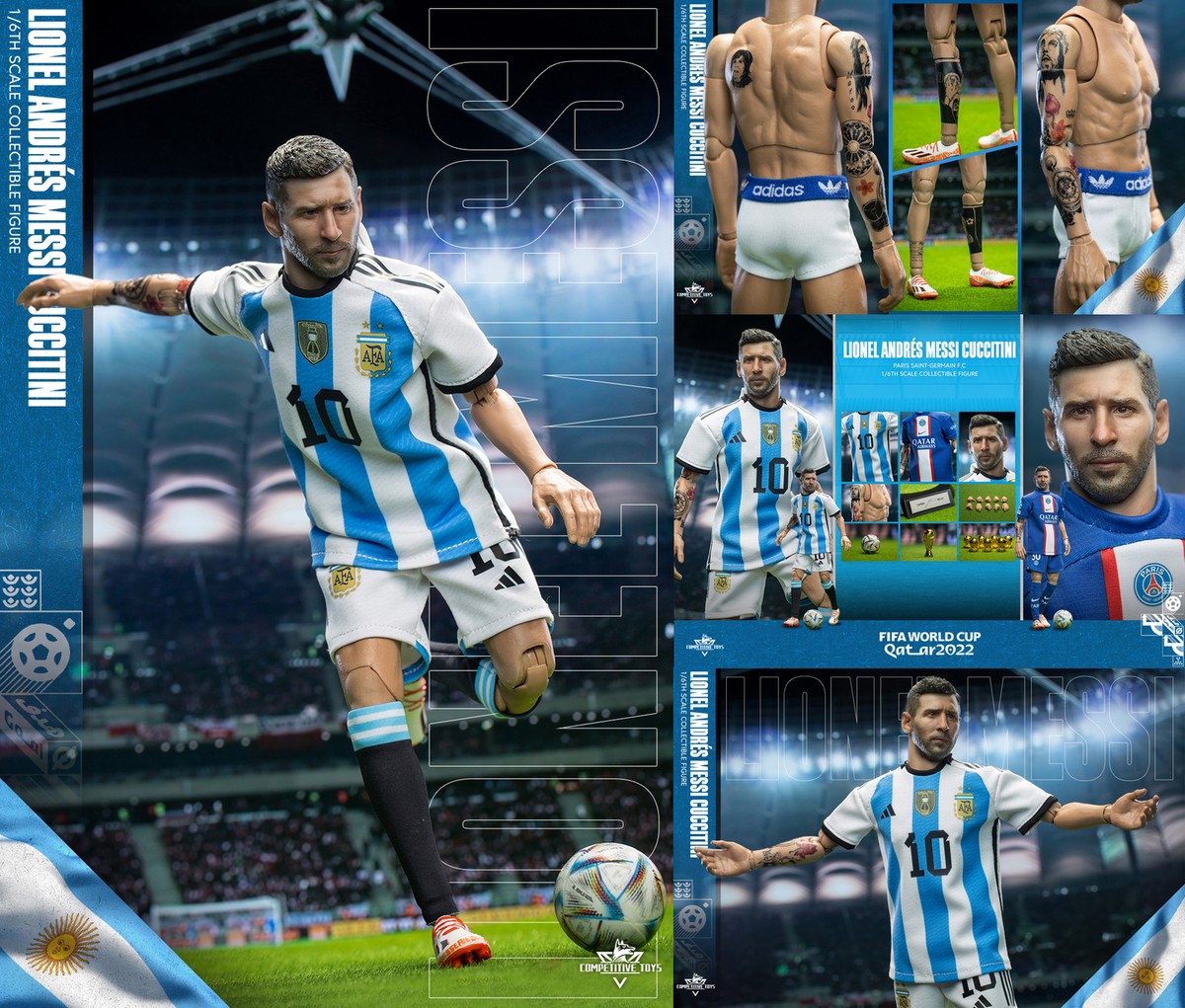 Competitive Toys Com001 1/6 World Cup Messi Soccer Player Competitive Toys Com001 1/6 World Cup Messi Soccer Player