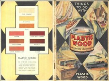 PLASTIC WOOD 48 page instruction booklet 1930 - Free Shipping