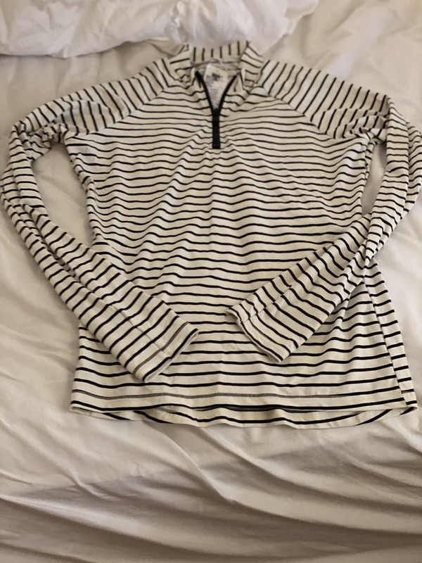 Nwt Billabong Women's Rare Stripe Long Sleeve Rashguard Surf Shirt Large $70