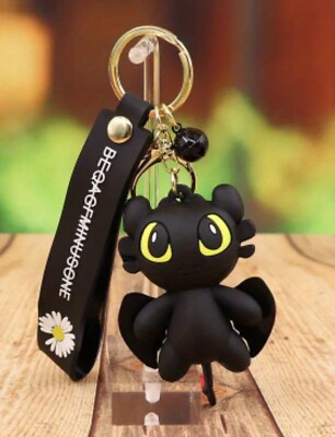 Keyring TOOTHLESS How To Train Your Dragon Key Chain Rubber Charm Key  Holder