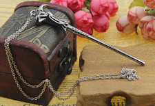 Collar con colgante varita mágica (4 modelos)  Harry Potter ✔️