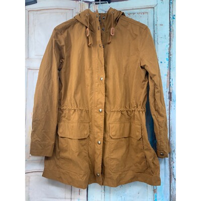 Madewell Dispatch Jacket, Military Style Hooded, Warm Umbra S