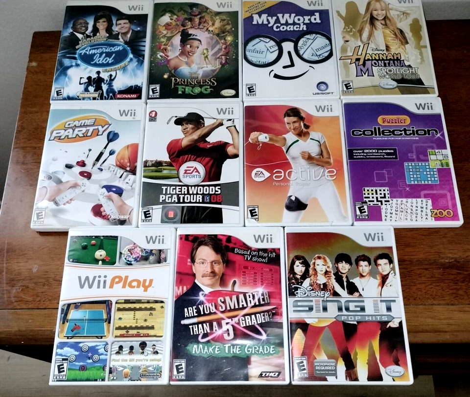 Lot of 11 Nintendo Wii Games eBay