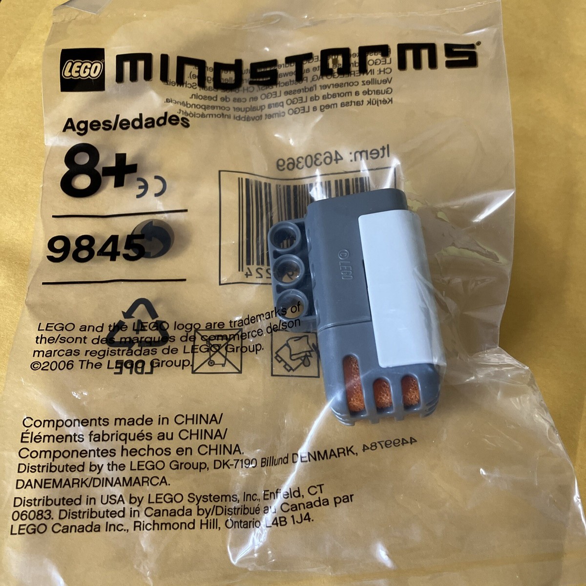 9845 LEGO Mindstorms NXT Sound Sensor New - Main Image