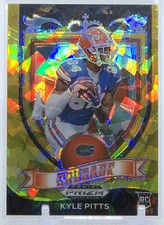 💥KYLE PITTS ROOKIE 2021💥PRIZM DRAFT PICKS GOLD CRACKED ICE CRUSADE💥FALCONS🔥