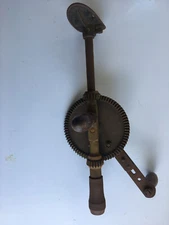 Vintage Breast Drill Shoulder Brace Hand Crank Eggbeater