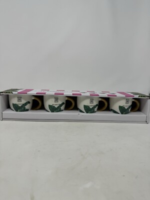 Jill Zarin Home Palm Beach Collection Espresso Cups set of 4 espresso mugs